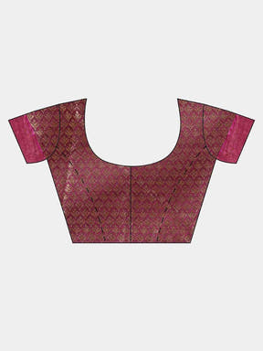 Banarasi Woven Design Saree With Zari Border