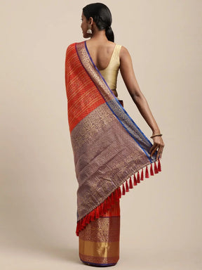 Kanjivaaram Soft Silk Saree With Zari Butta Work 