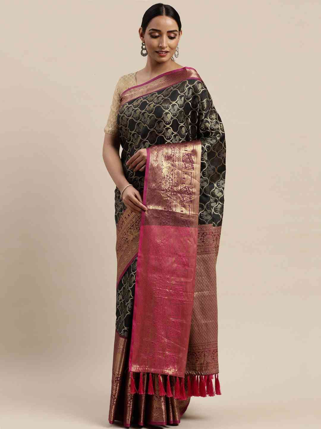 Buy Banarasi Soft Silk Kanjivaaram Saree | Vastranand