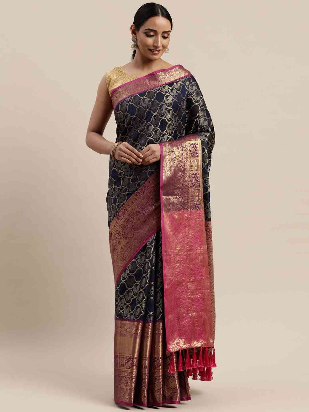 Buy Banarasi Soft Silk Kanjivaaram Saree | Vastranand