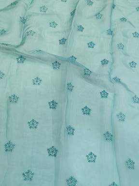 Sky Blue Art Silk Sequence Work Saree

