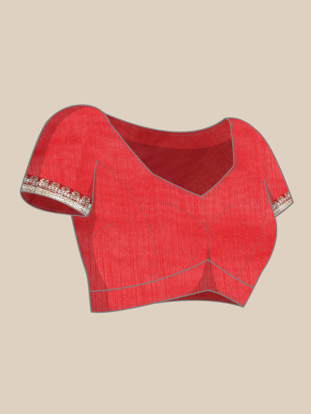 Poly Georgette Bandhani Saree With Sequence Work Border