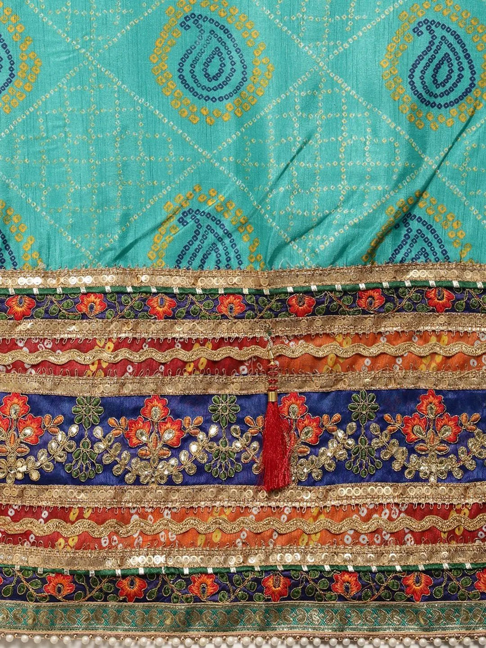  Soft Georgette With Foil Print work