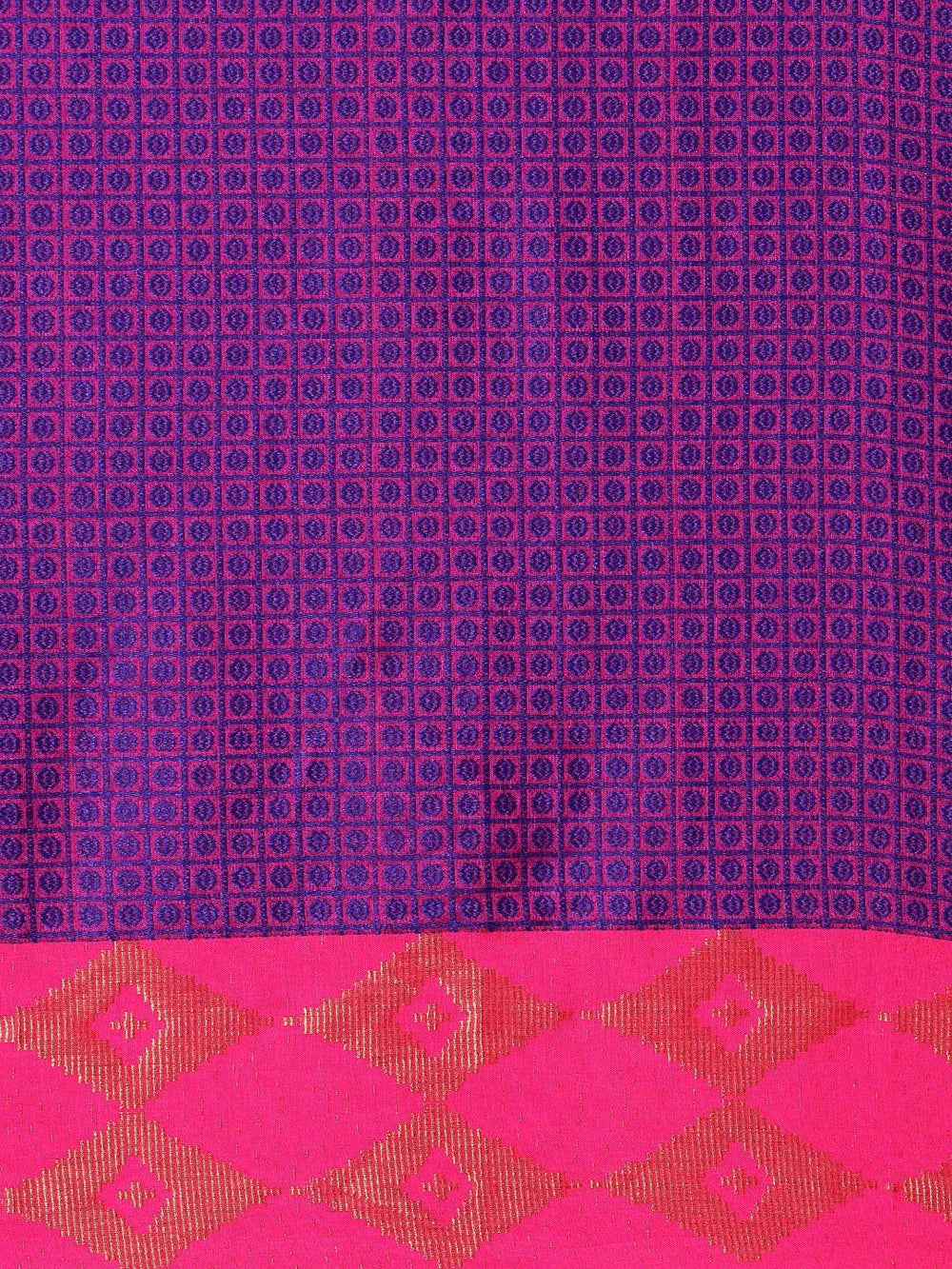 Uppada Cotton Silk Saree With Self Butti Design