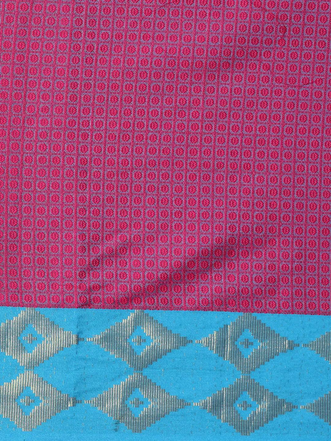 Uppada Cotton Silk Saree With Self Butti Design