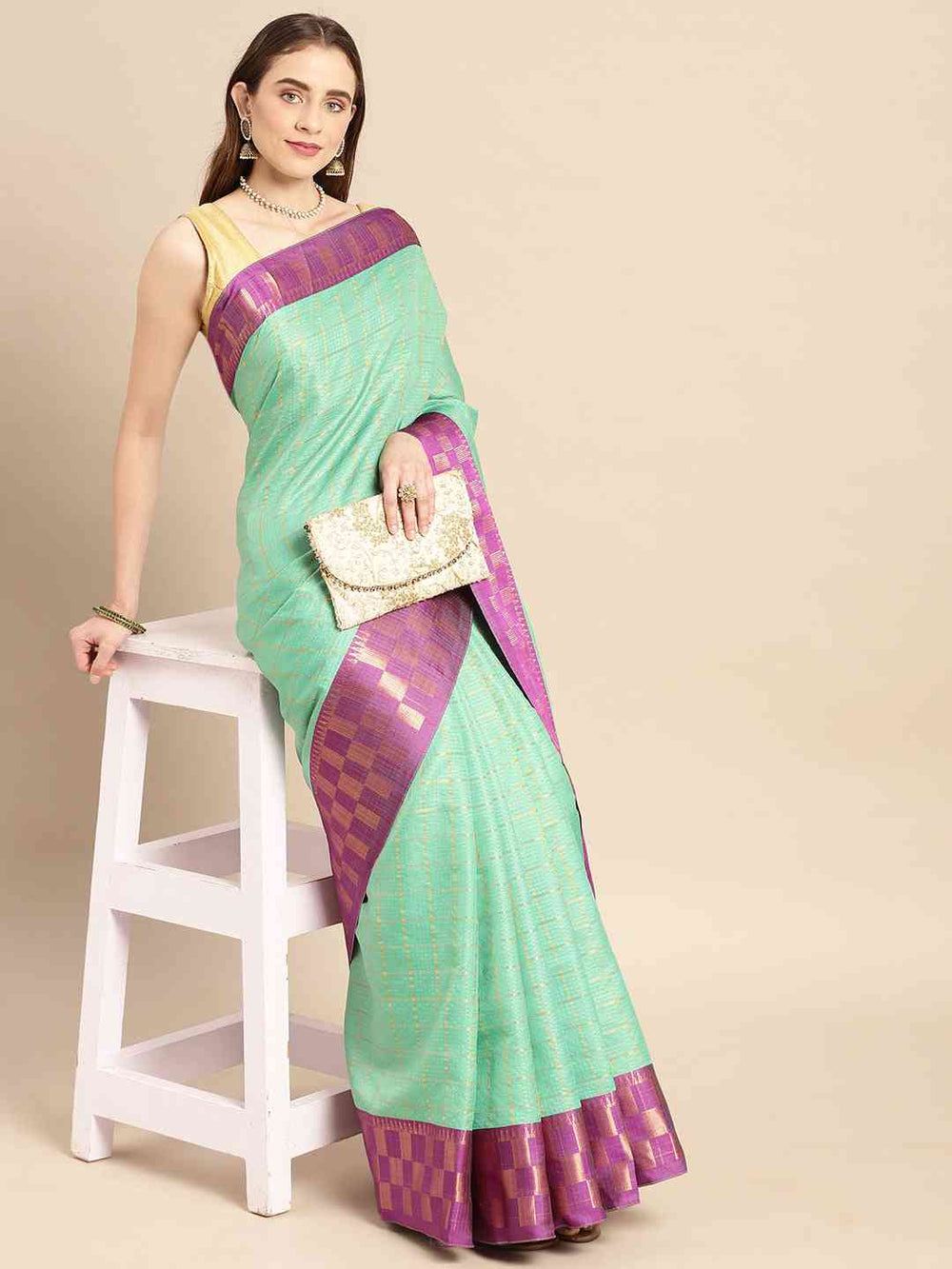  Small Chex Uppada Cotton Silk Saree