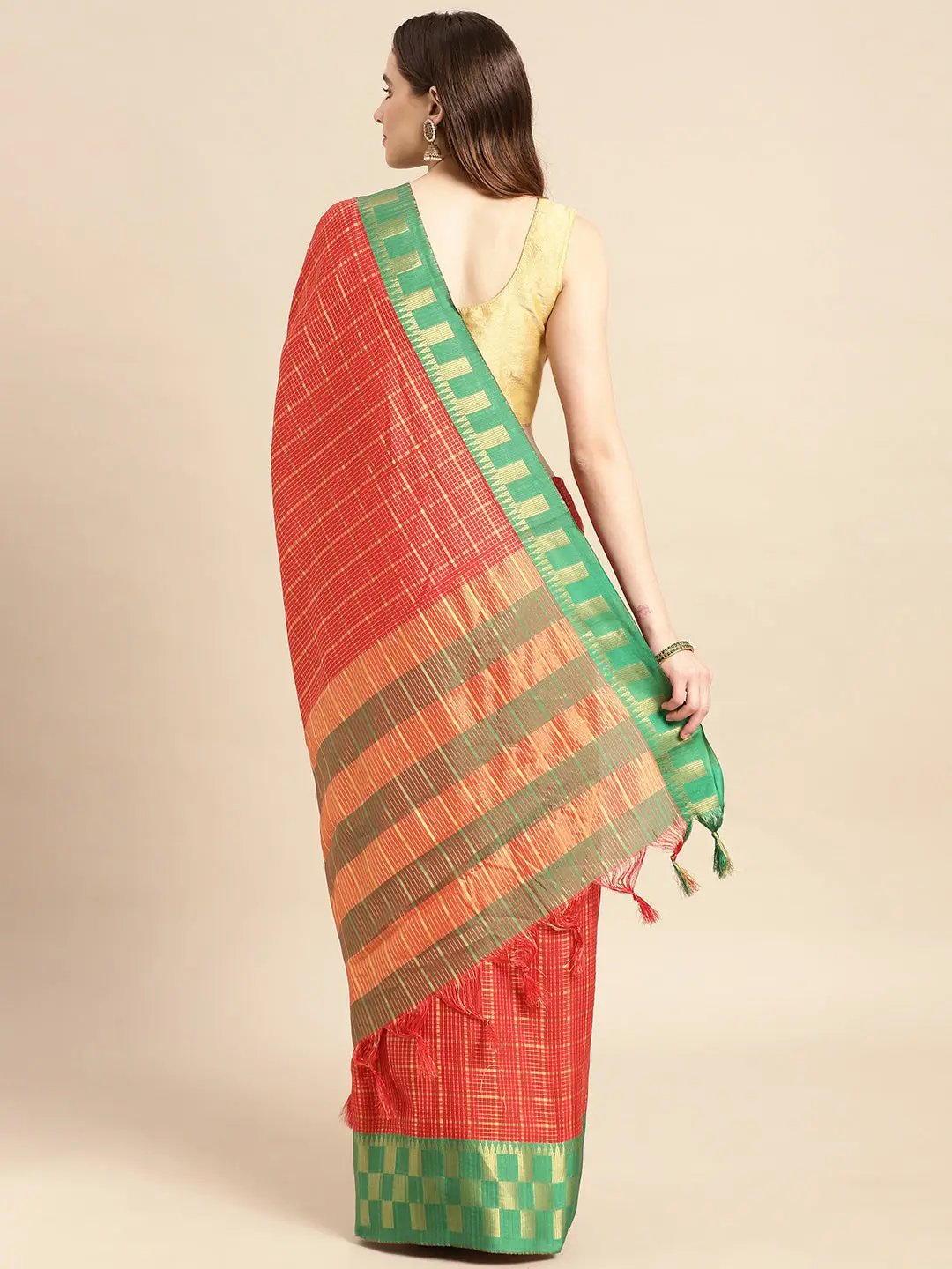  Small Chex Uppada Cotton Silk Saree
