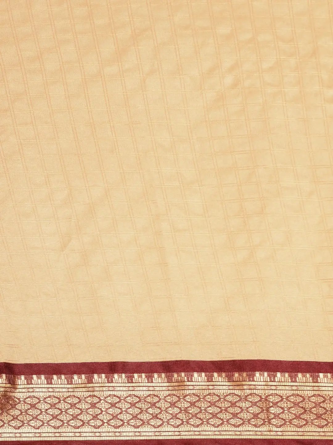 Uppada Cotton Silk Saree With Self Butti