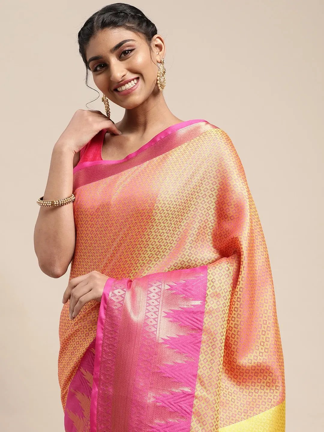 Buy Uppada Cotton Silk Saree With Self Butti | Vastranand