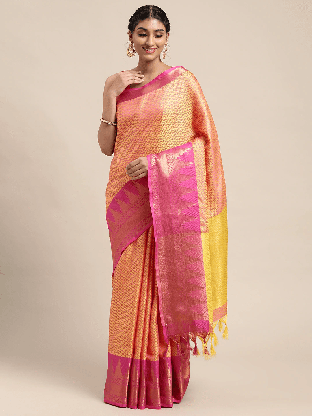 Buy Uppada Cotton Silk Saree With Self Butti | Vastranand