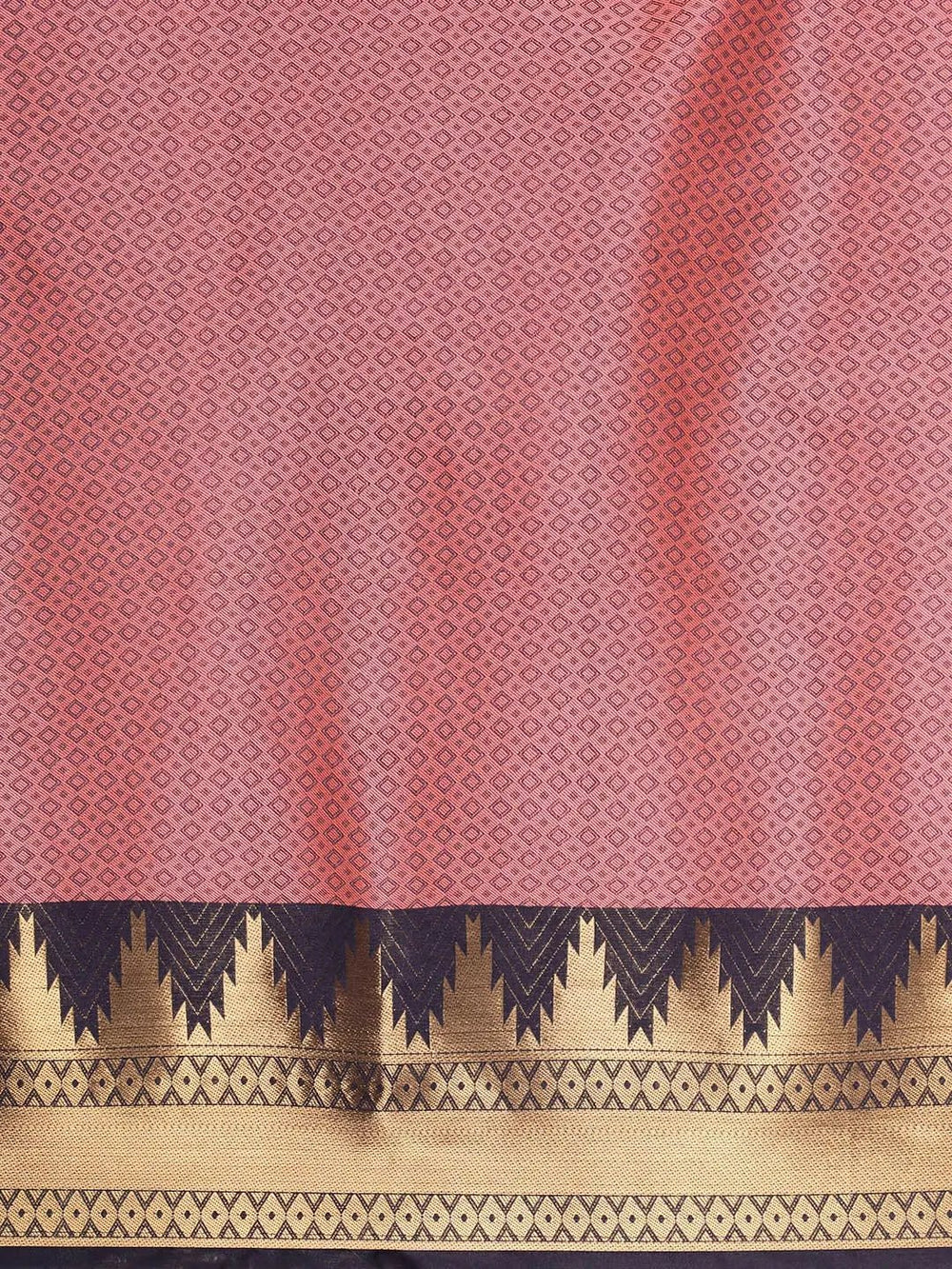 Uppada Cotton Silk Saree With Self Butti