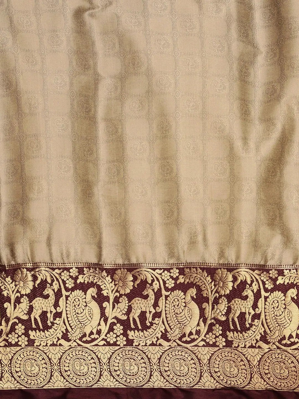Uppada Cotton Silk Saree With Self Butti