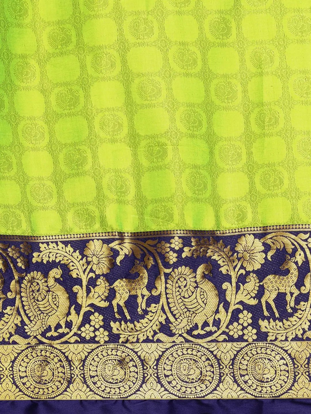 Uppada Cotton Silk Saree With Self Butti