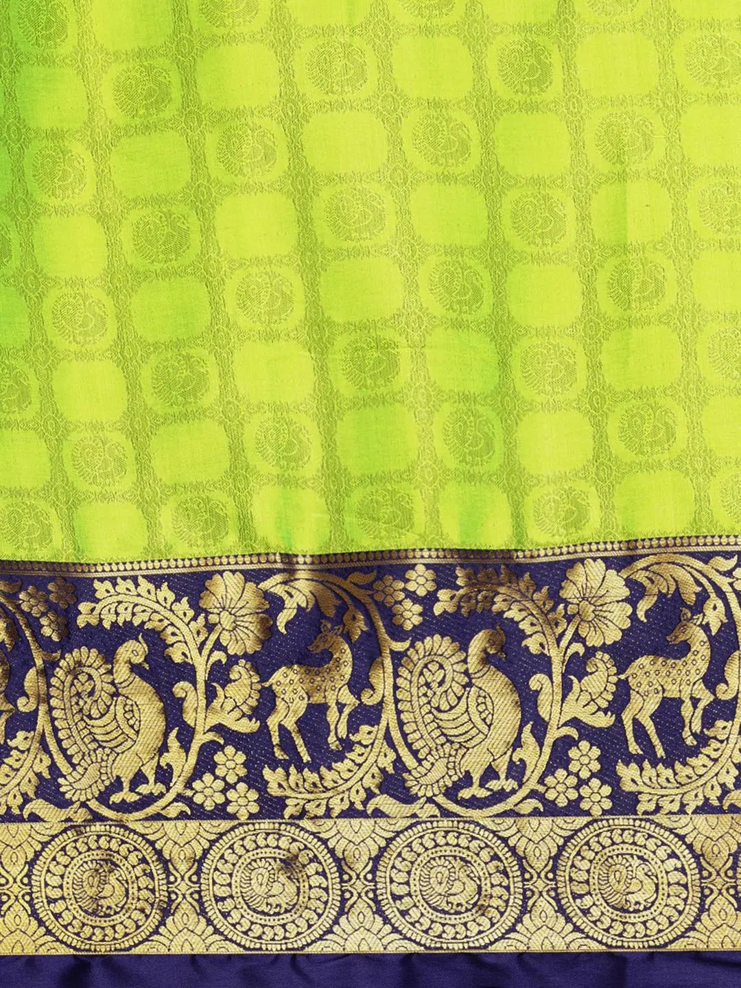 Uppada Cotton Silk Saree With Self Butti