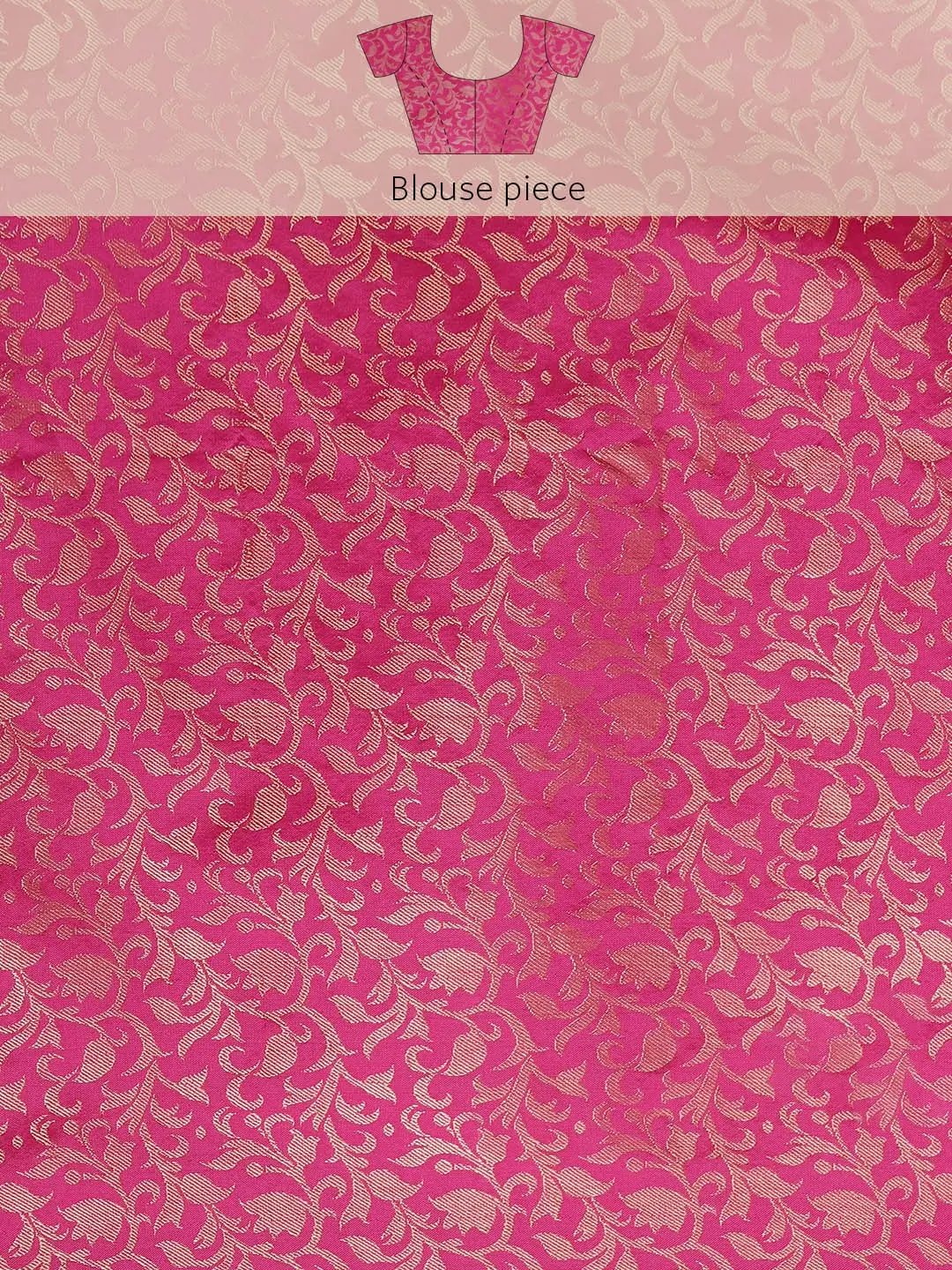 Uppada Cotton Silk Saree With Self Butti