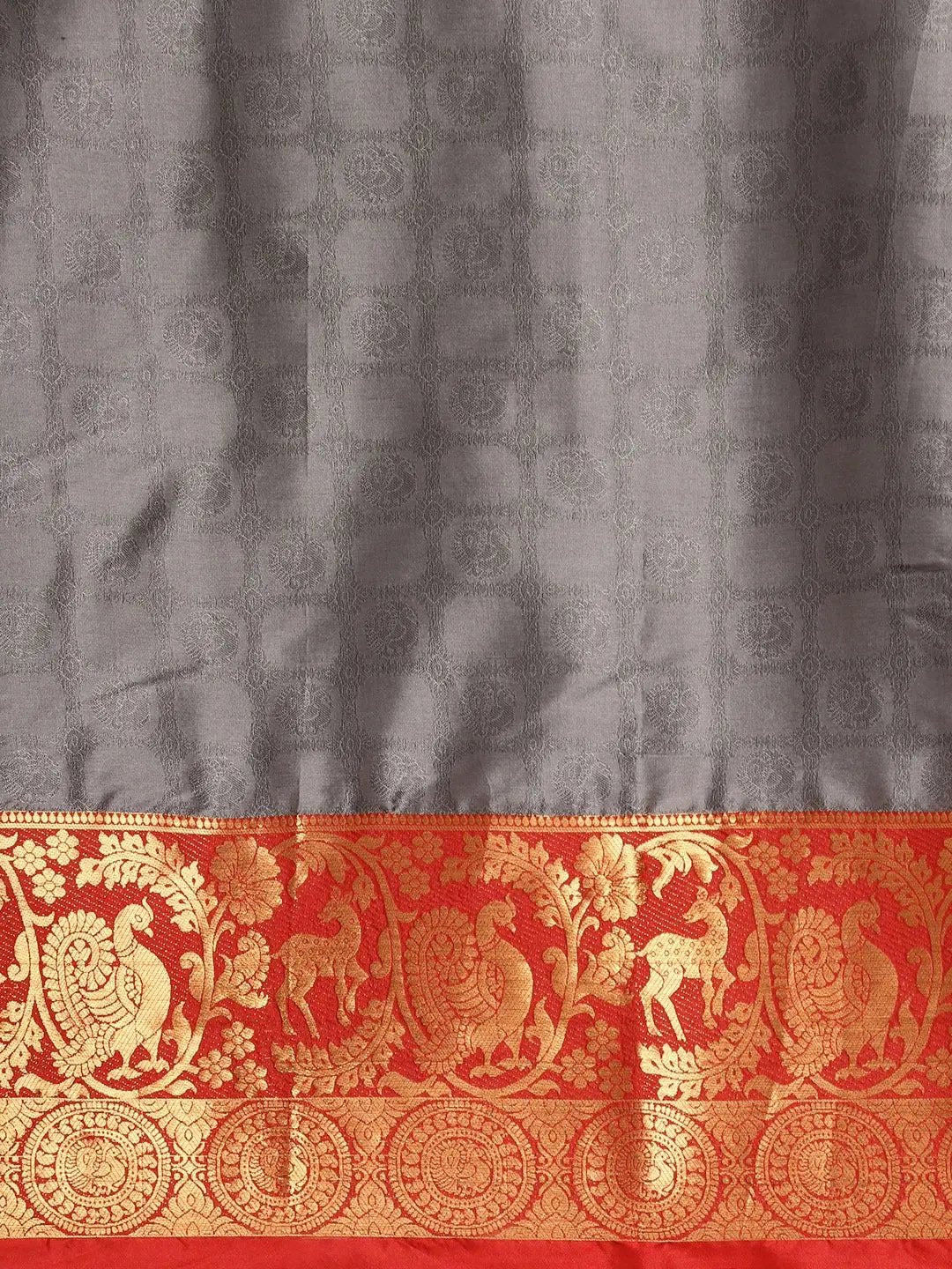 Uppada Cotton Silk Saree With Self Butti