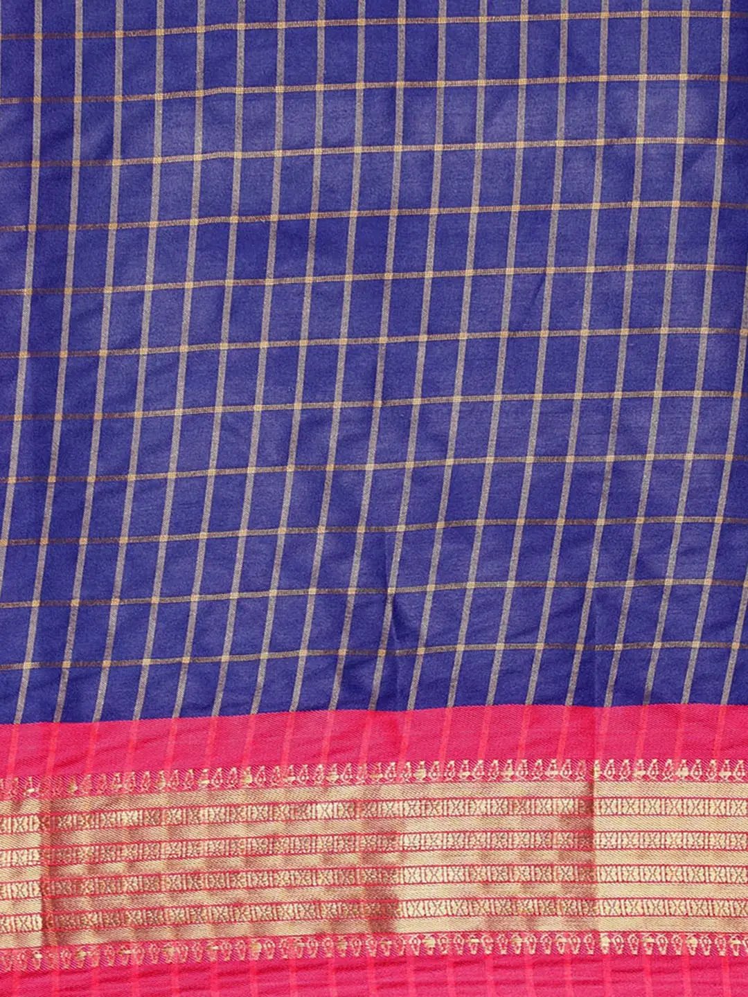 Uppada Cotton Silk Saree With Self Butti