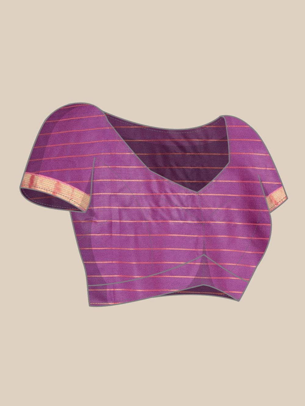 Uppada Cotton Silk Saree With Self Butti