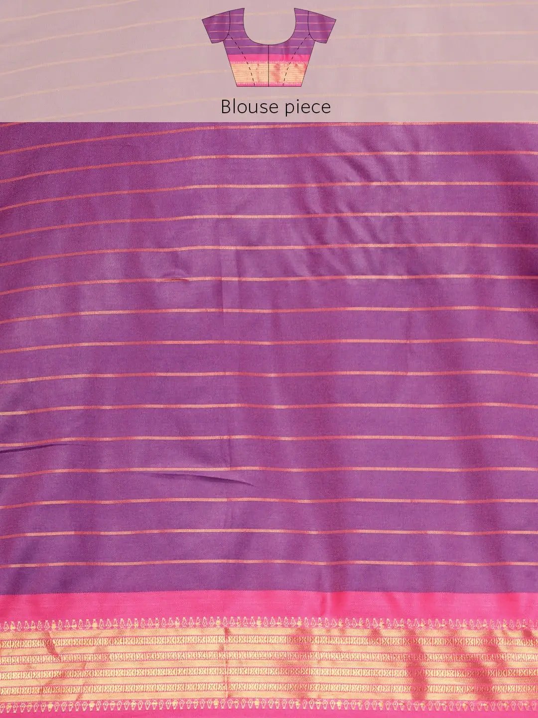 Uppada Cotton Silk Saree With Self Butti