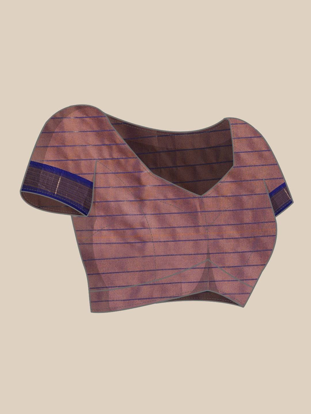 Uppada Cotton Silk Saree With Self Butti