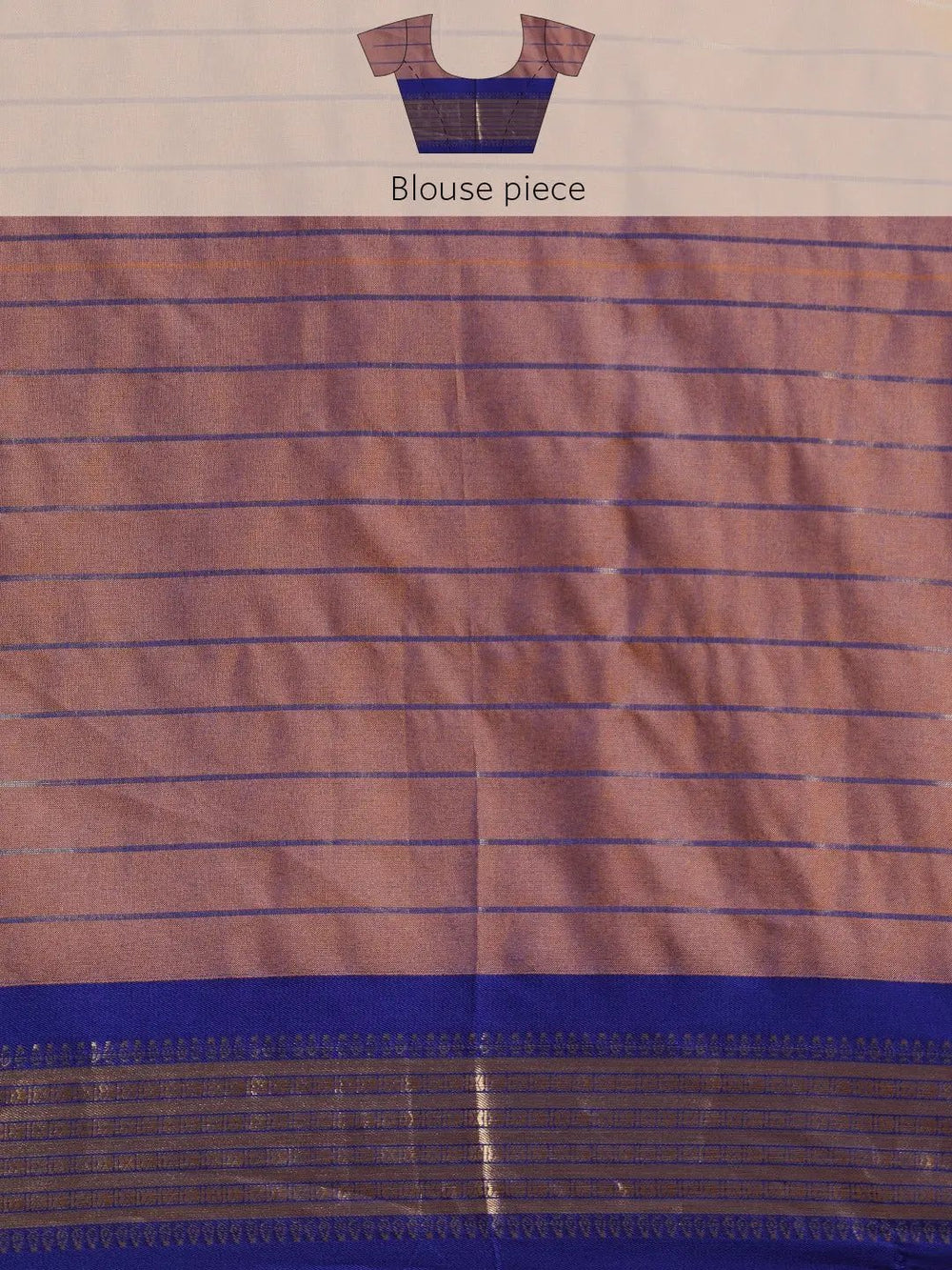 Uppada Cotton Silk Saree With Self Butti