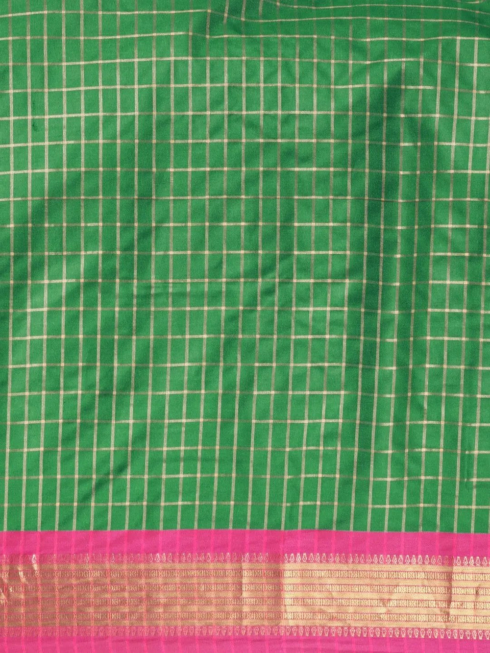Uppada Cotton Silk Saree With Self Butti