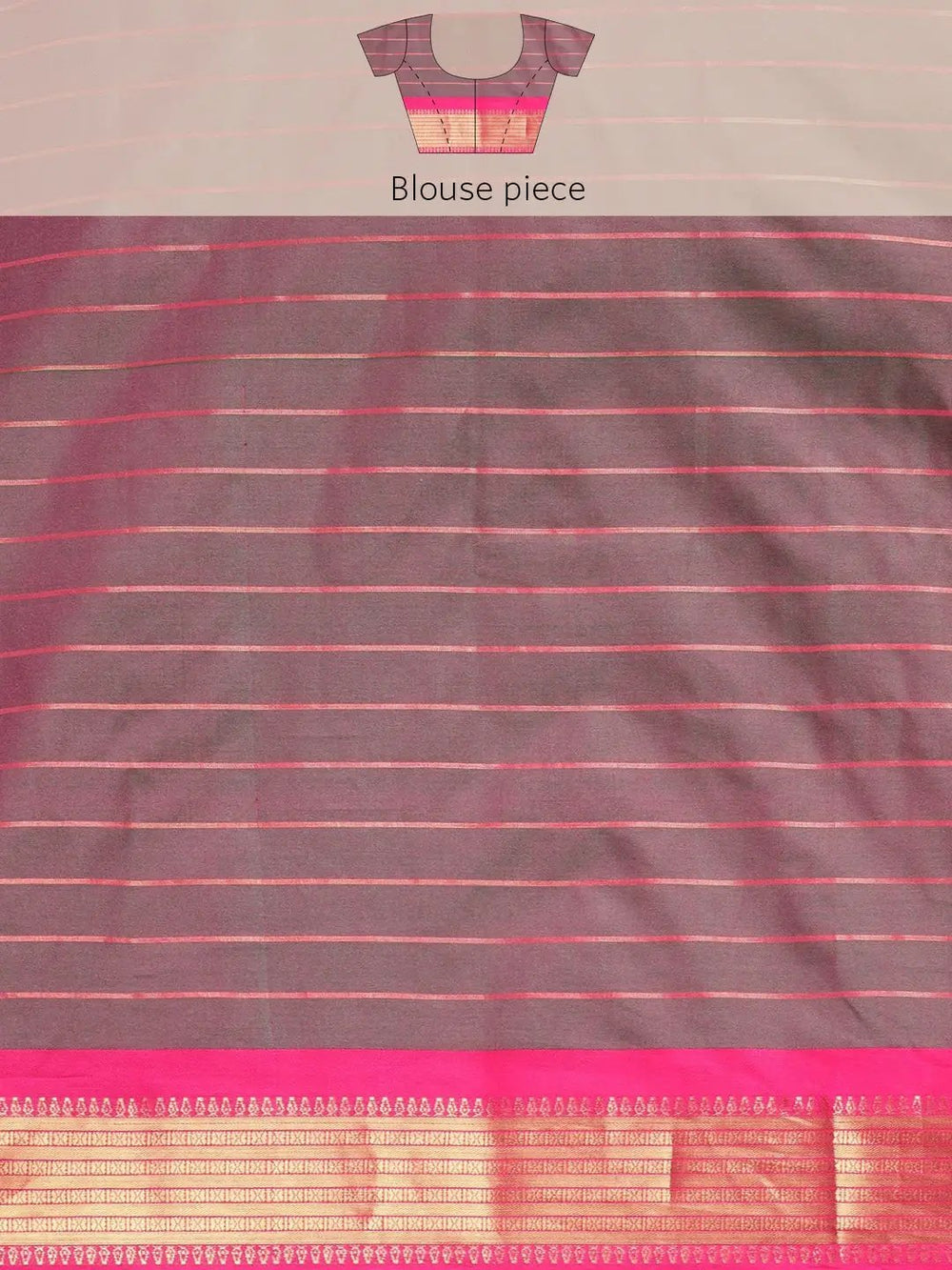 Uppada Cotton Silk Saree With Self Butti