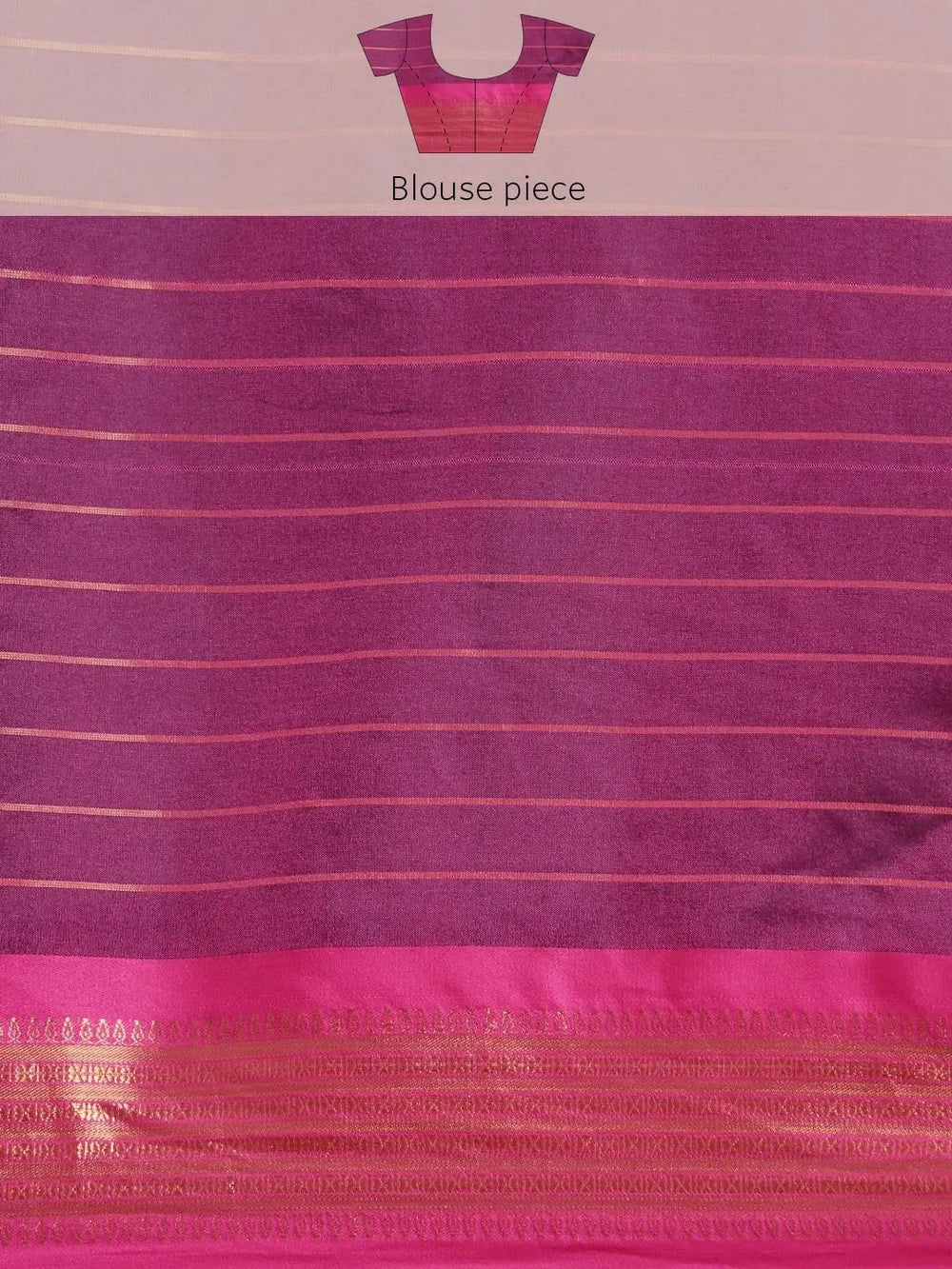 Uppada Cotton Silk Saree With Self Butti