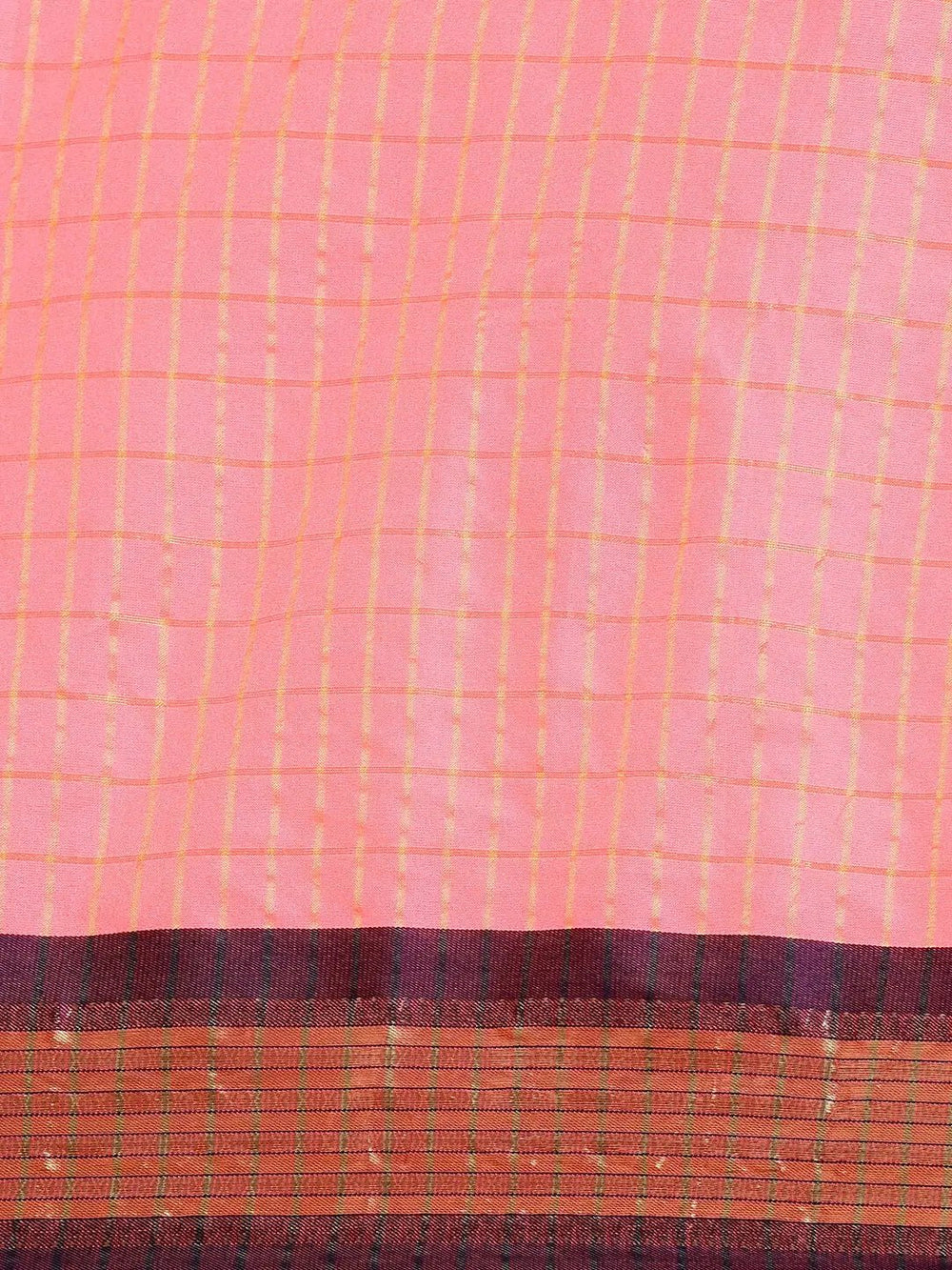 Uppada Cotton Silk Saree With Self Butti