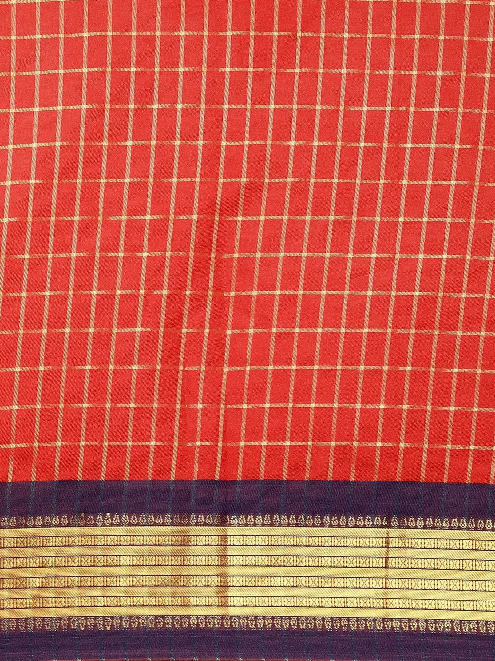 Uppada Cotton Silk Saree With Self Butti