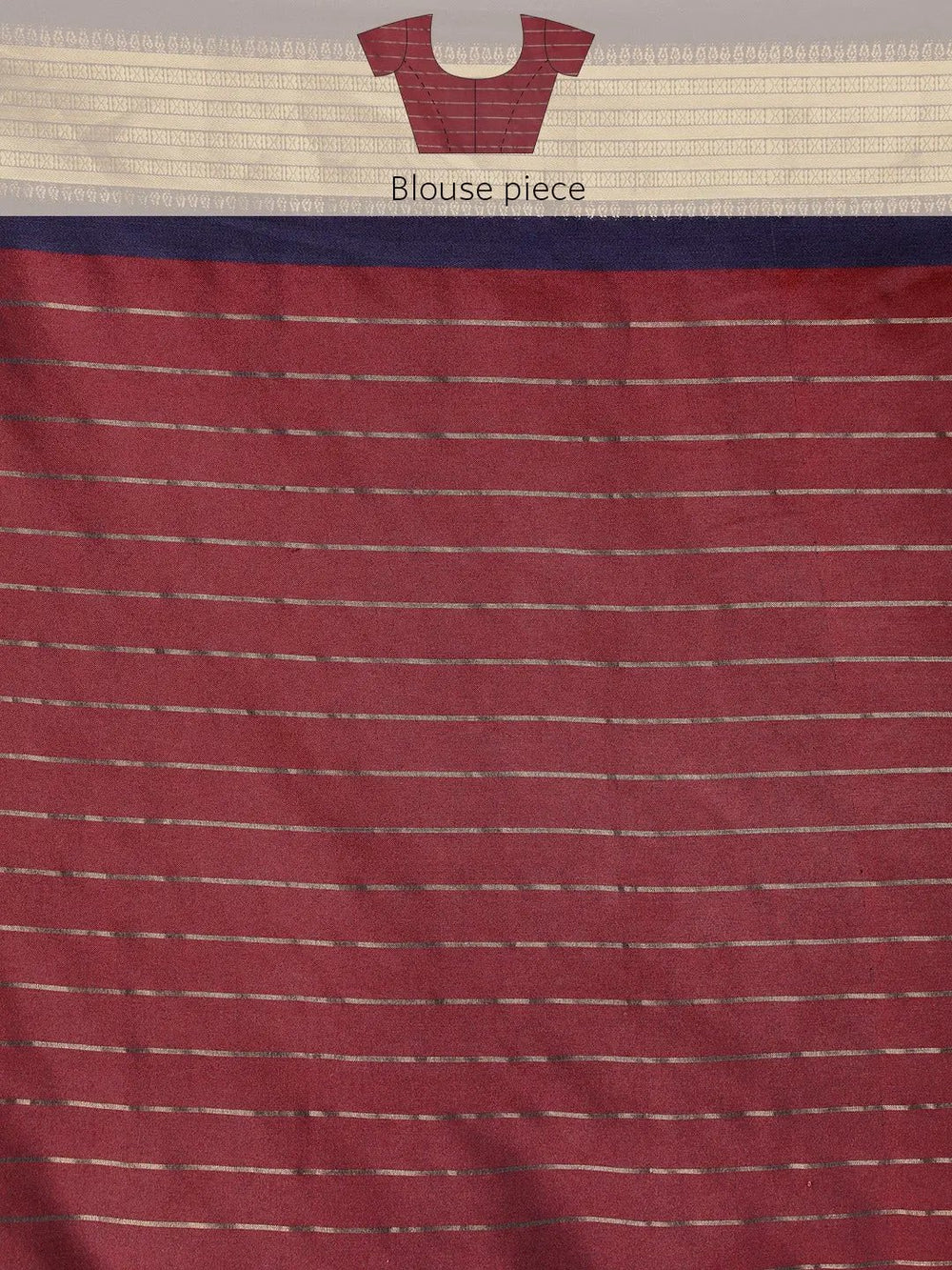 Uppada Cotton Silk Saree With Self Butti