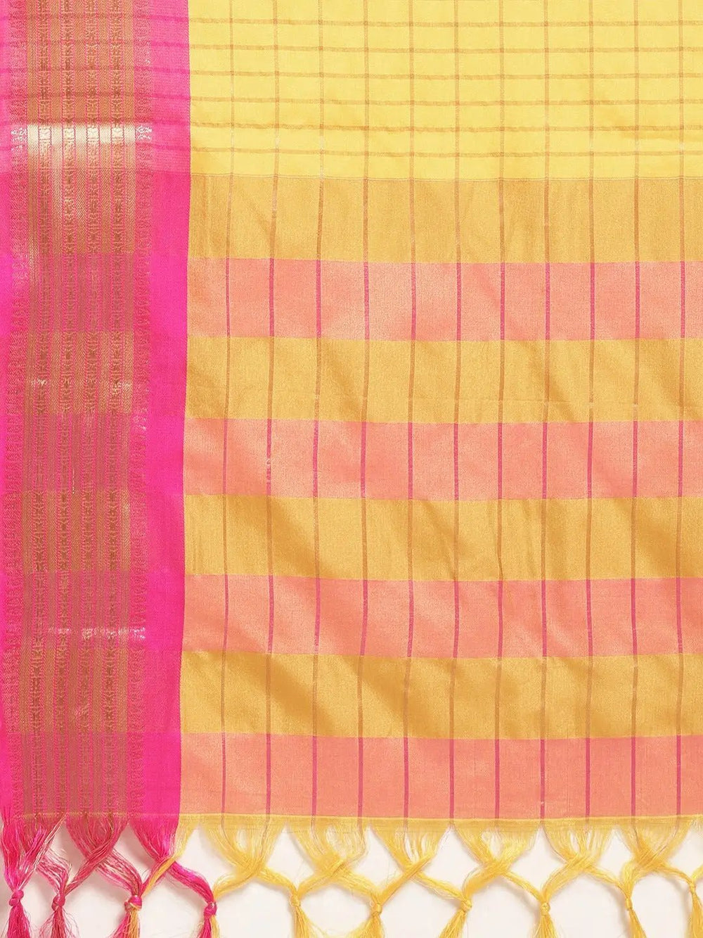 Uppada Cotton Silk Saree With Self Butti
