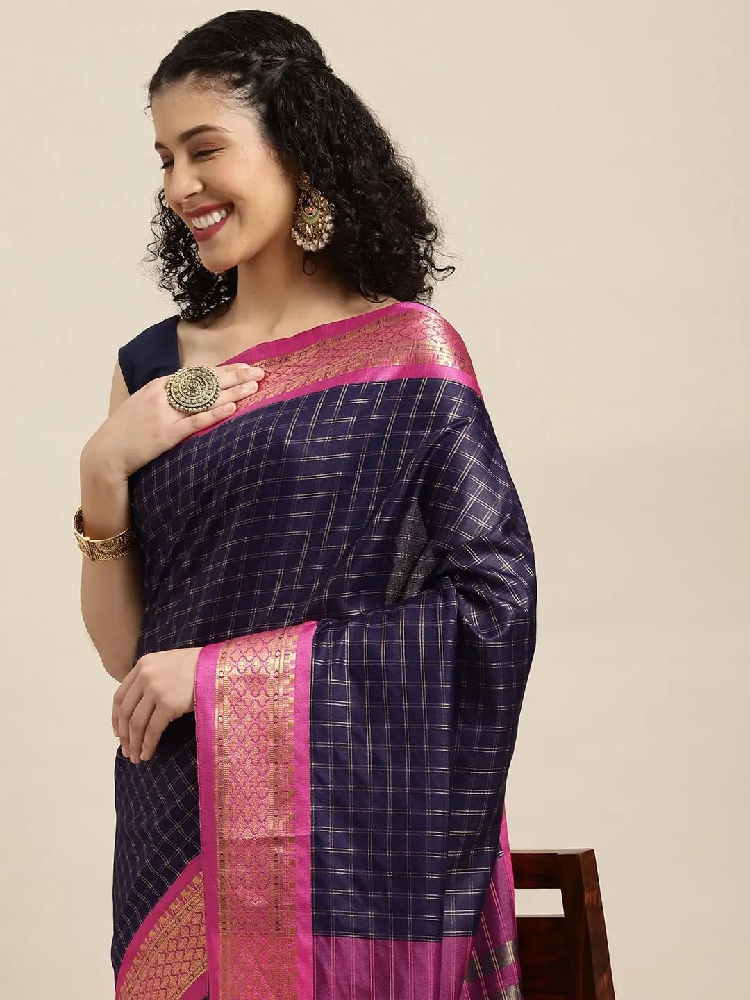 Buy Uppada Cotton Silk Saree With Self Butti | Vastranand