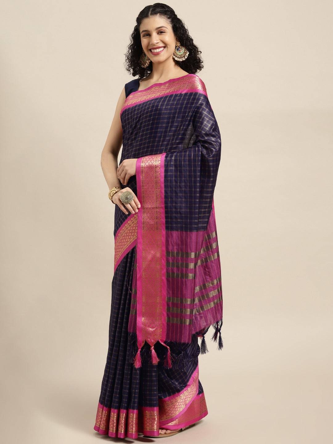 Buy Uppada Cotton Silk Saree With Self Butti | Vastranand