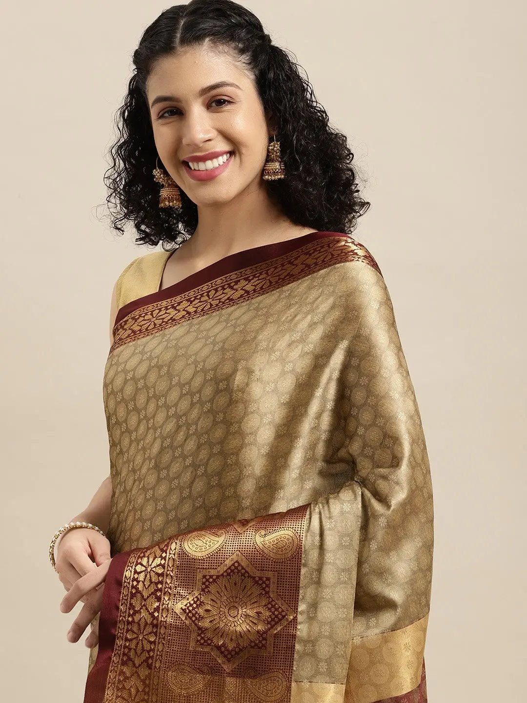 Buy Uppada Cotton Silk Saree With Self Butti | Vastranand