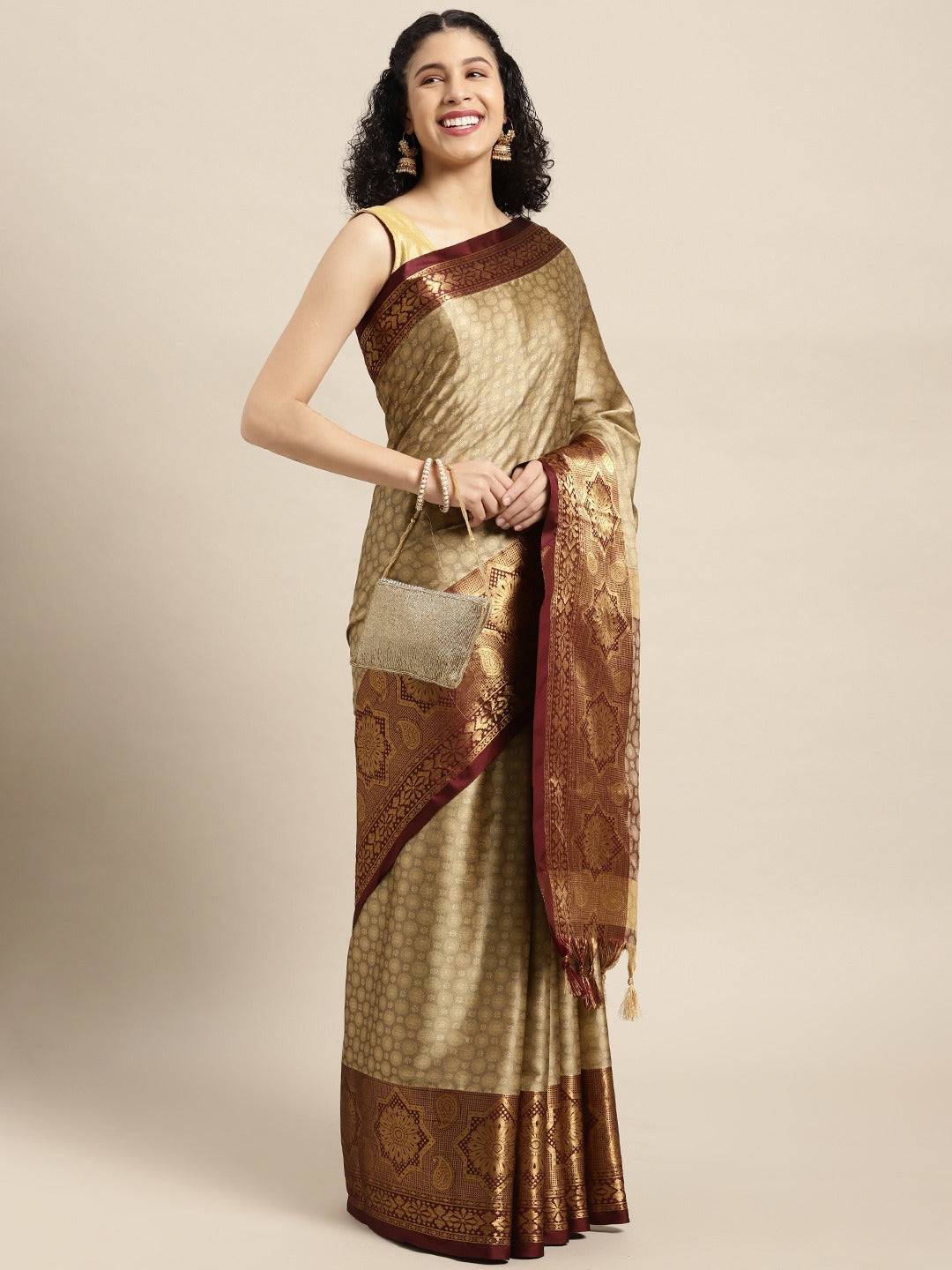 Buy Uppada Cotton Silk Saree With Self Butti | Vastranand