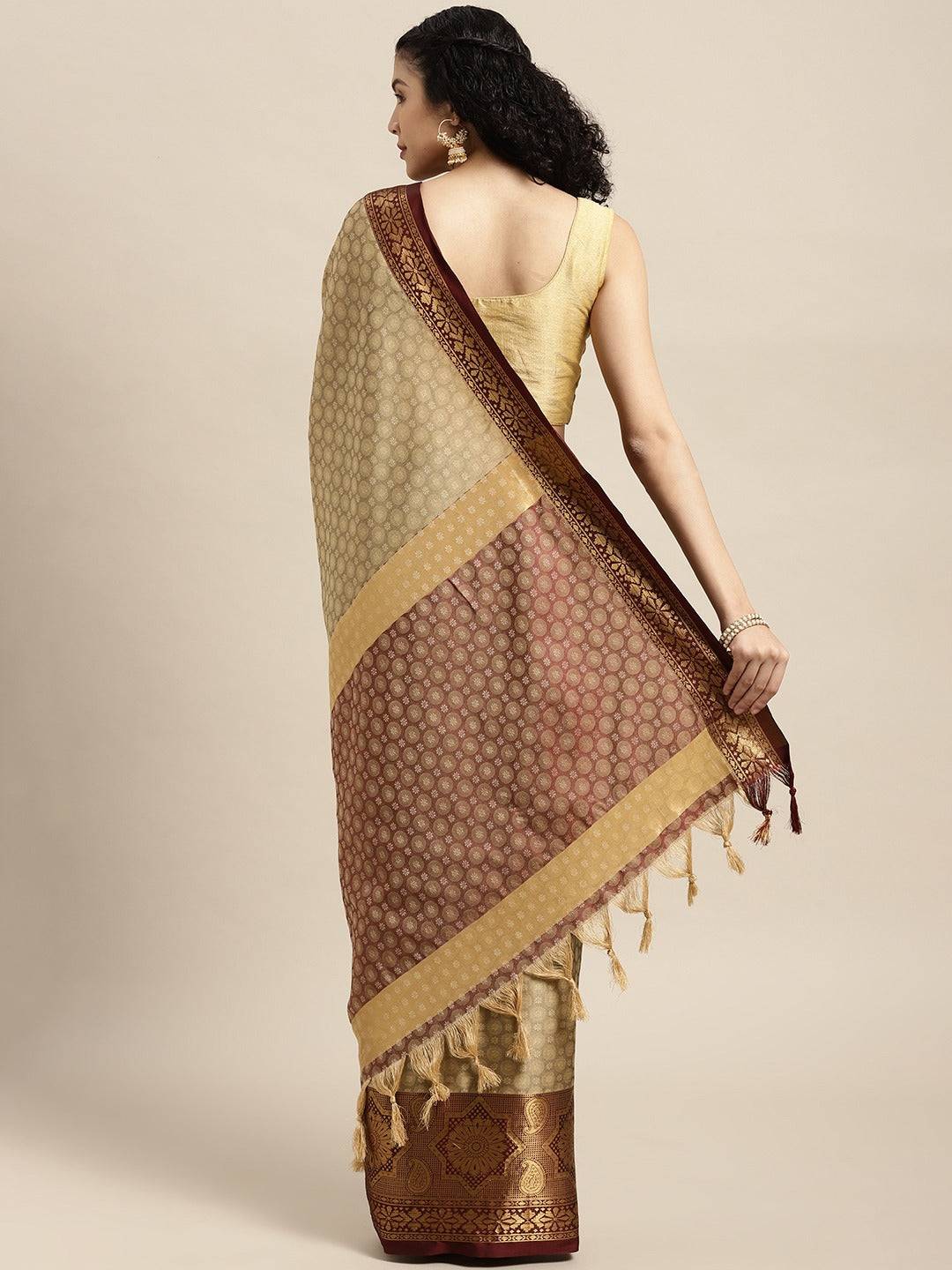 Buy Uppada Cotton Silk Saree With Self Butti | Vastranand