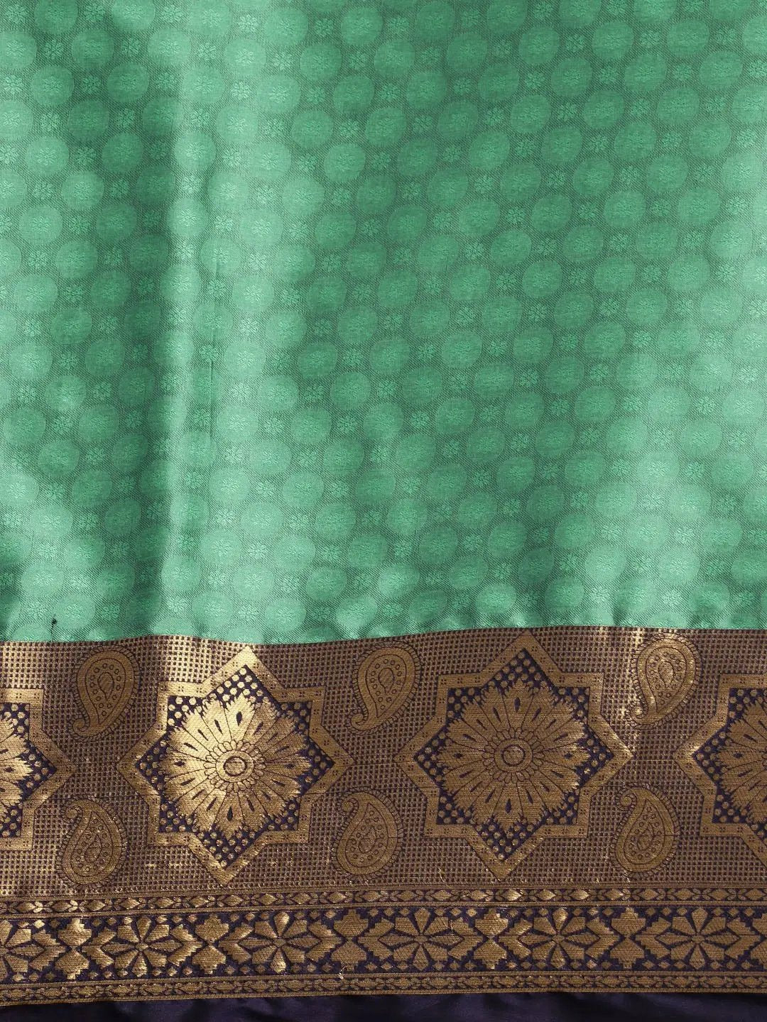 Uppada Cotton Silk Saree With Self Butti