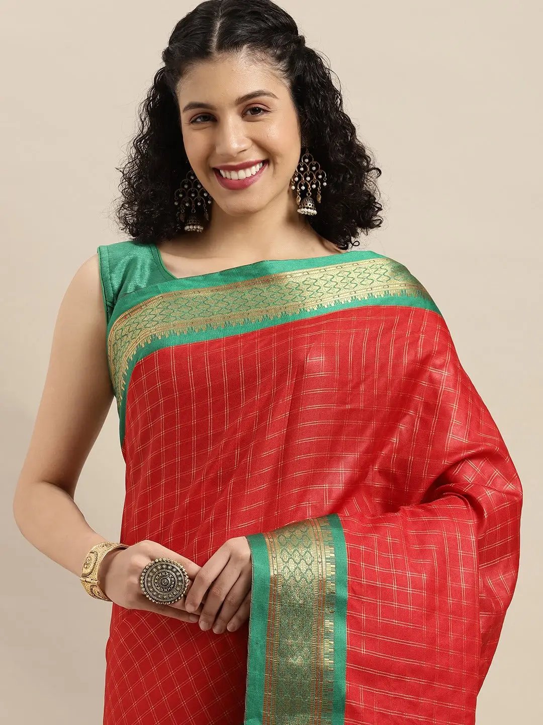 Uppada Cotton Silk Saree With Self Butti