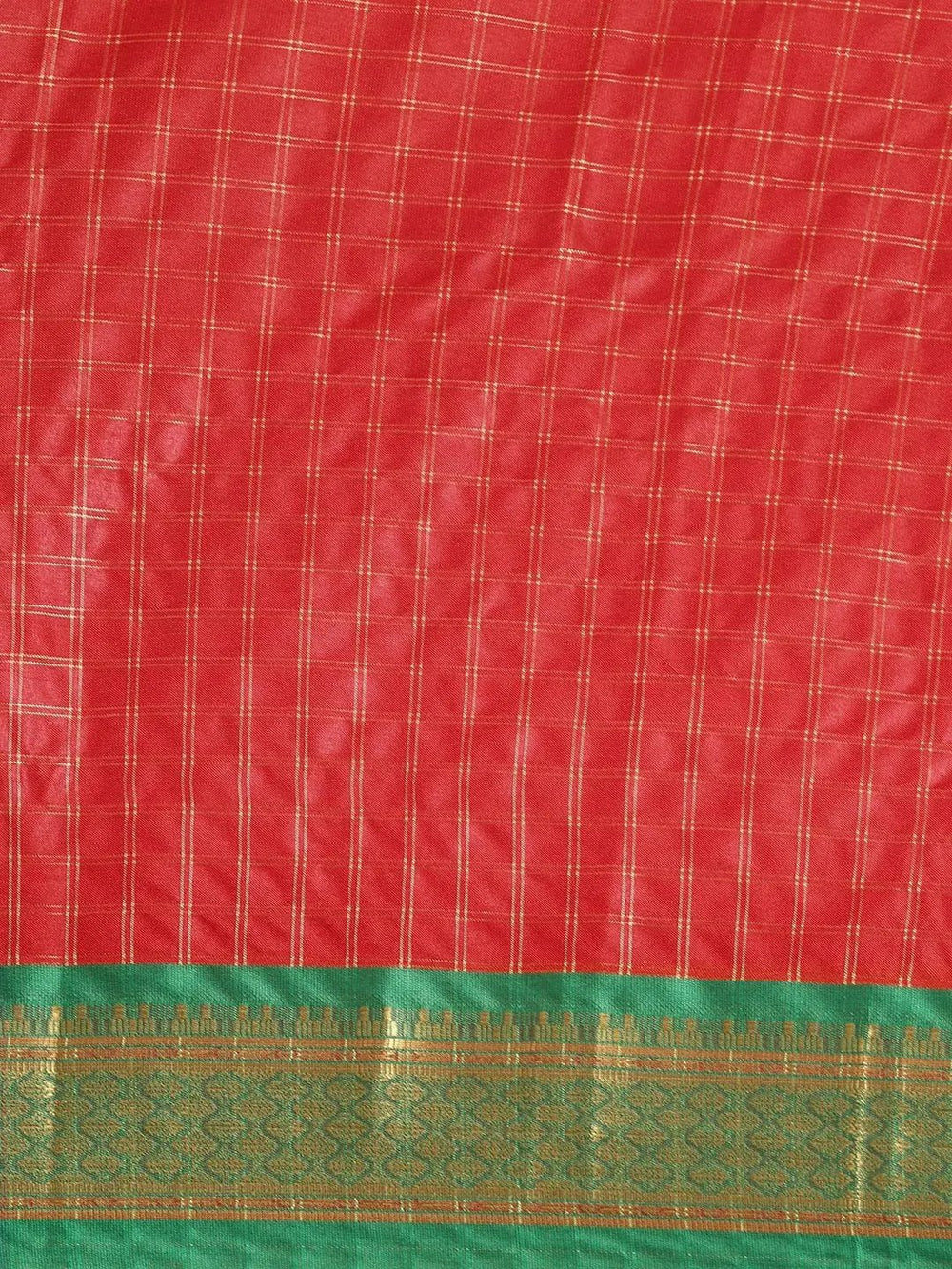 Uppada Cotton Silk Saree With Self Butti