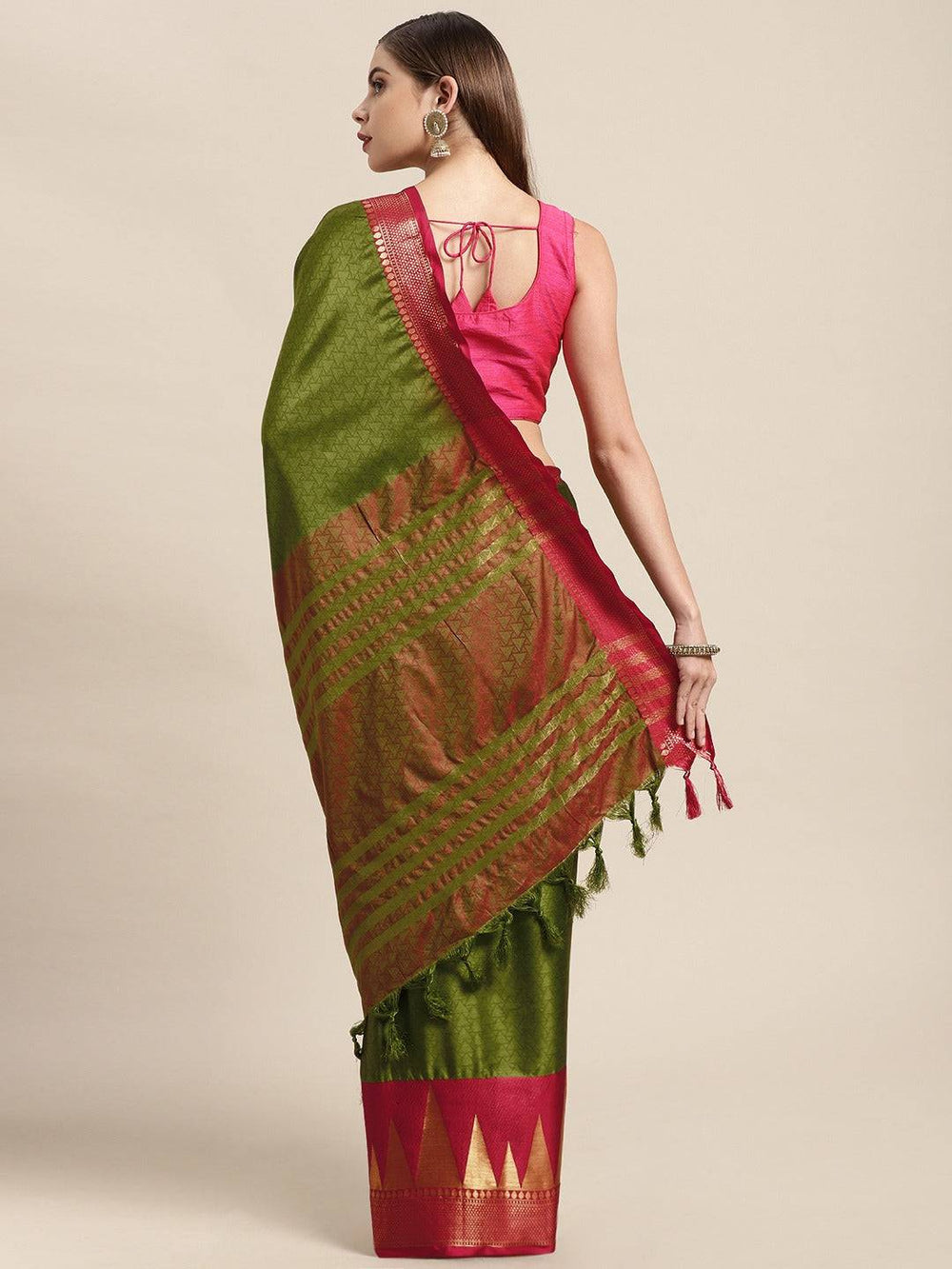 Buy Uppada Cotton Silk Saree With Self Butti | Vastranand