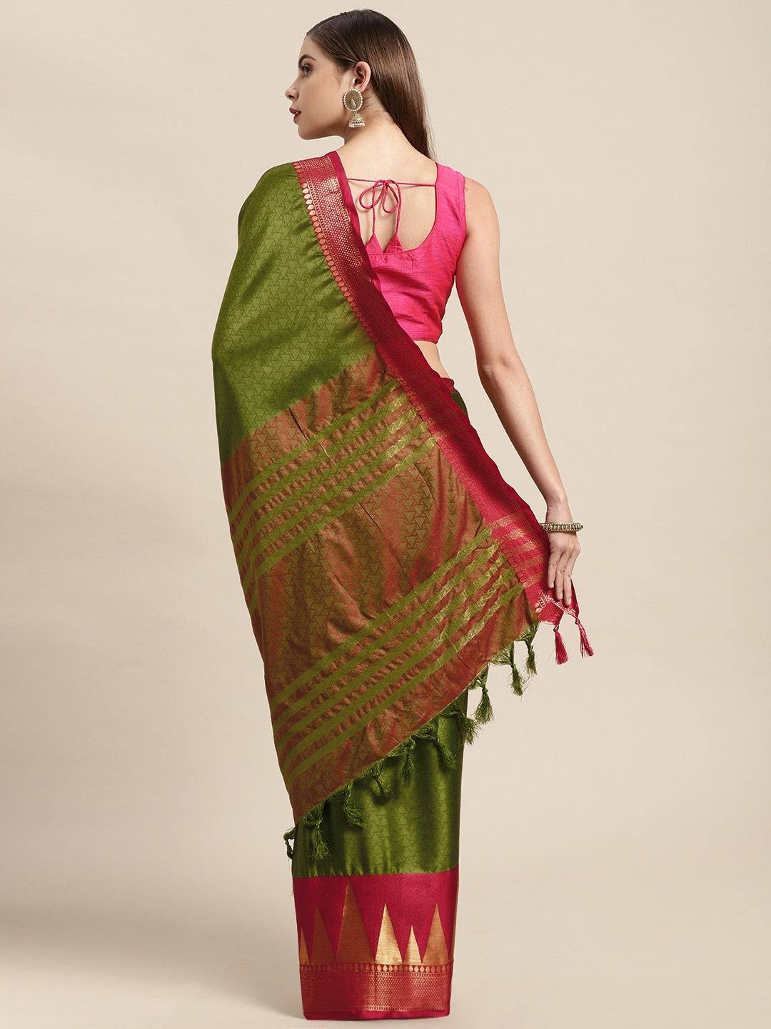Buy Uppada Cotton Silk Saree With Self Butti | Vastranand