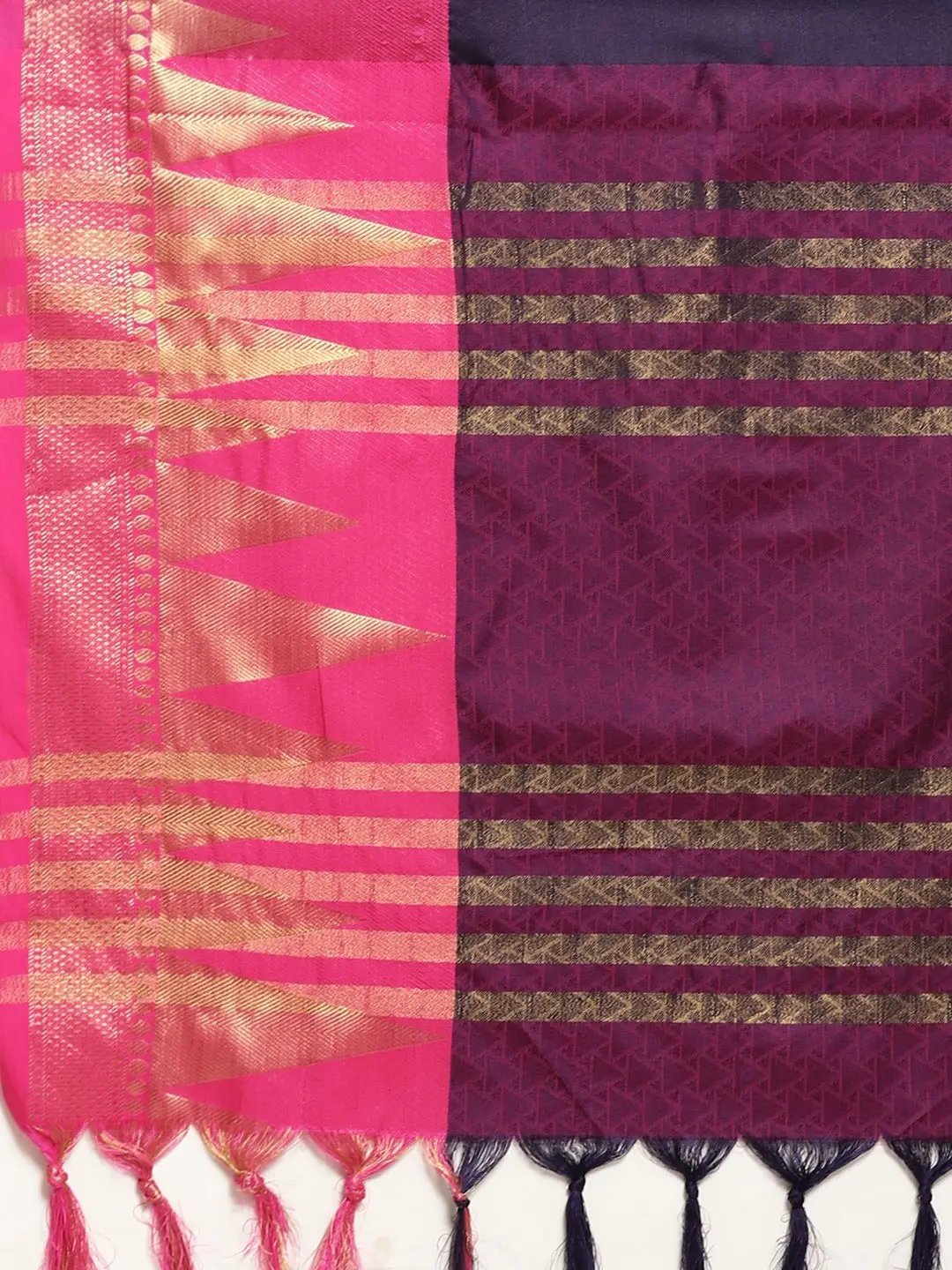 Self Butti Uppada Cotton Silk Saree at Vastranand.