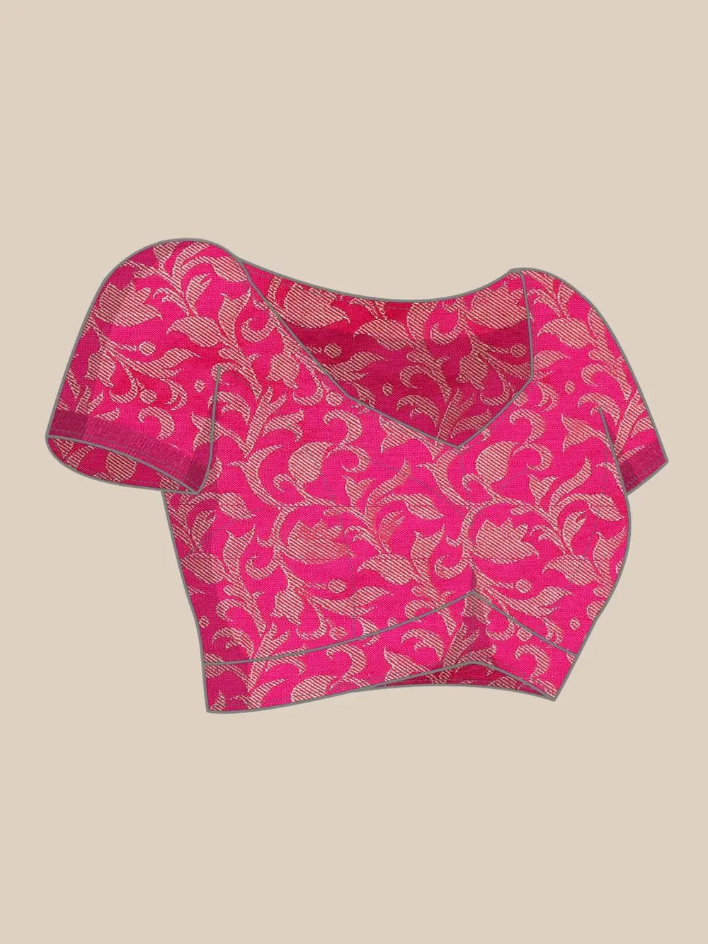 Self Butti Uppada Cotton Silk Saree at Vastranand.