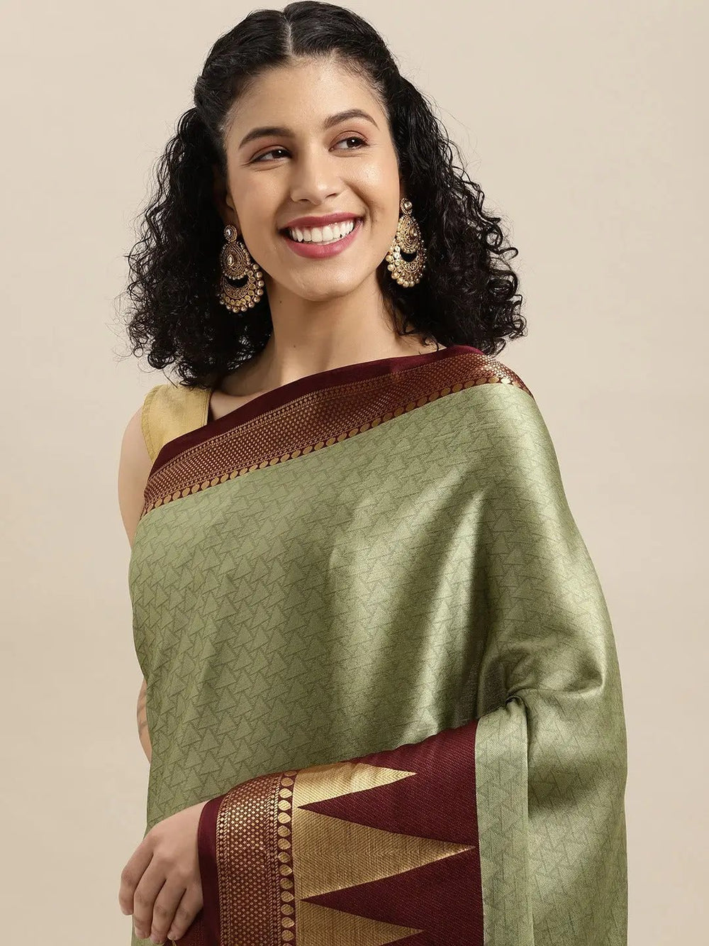 Self Butti Uppada Cotton Silk Saree at Vastranand.