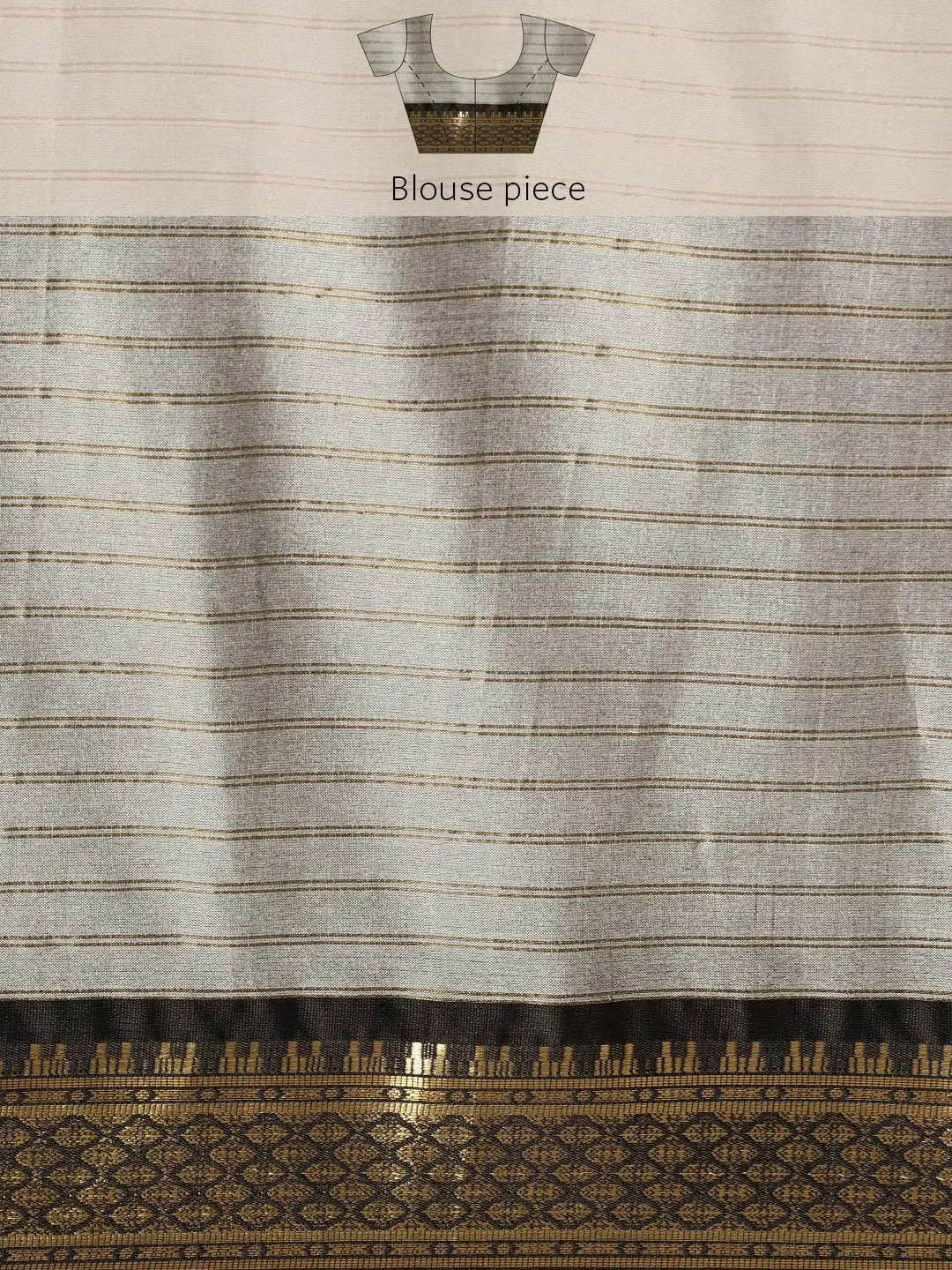 Self Butti Uppada Cotton Silk Saree at Vastranand.