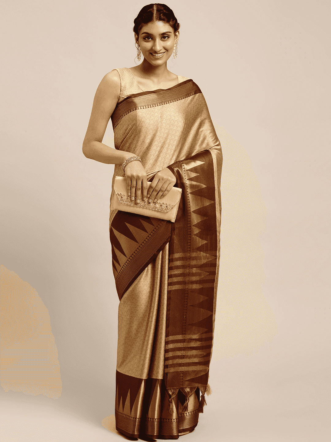 Self Butti Uppada Cotton Silk Saree at Vastranand.