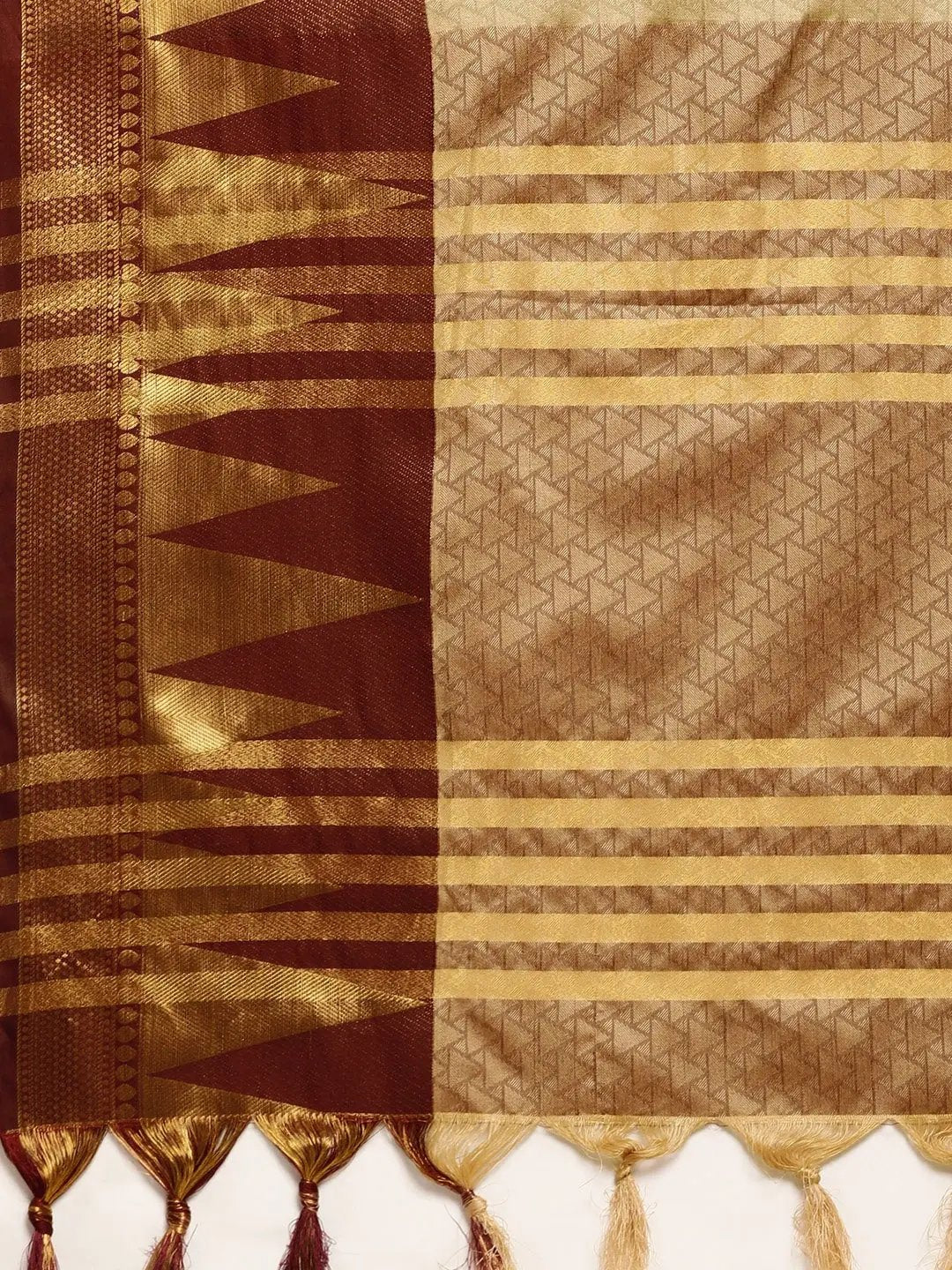 Self Butti Uppada Cotton Silk Saree at Vastranand.