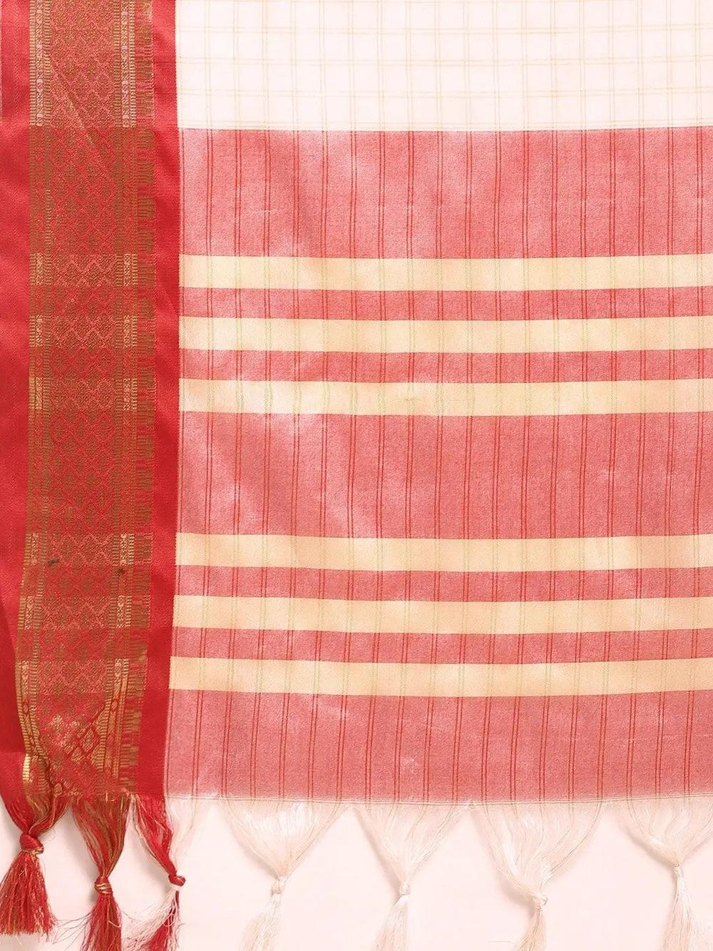 Self Butti Uppada Cotton Silk Saree at Vastranand.