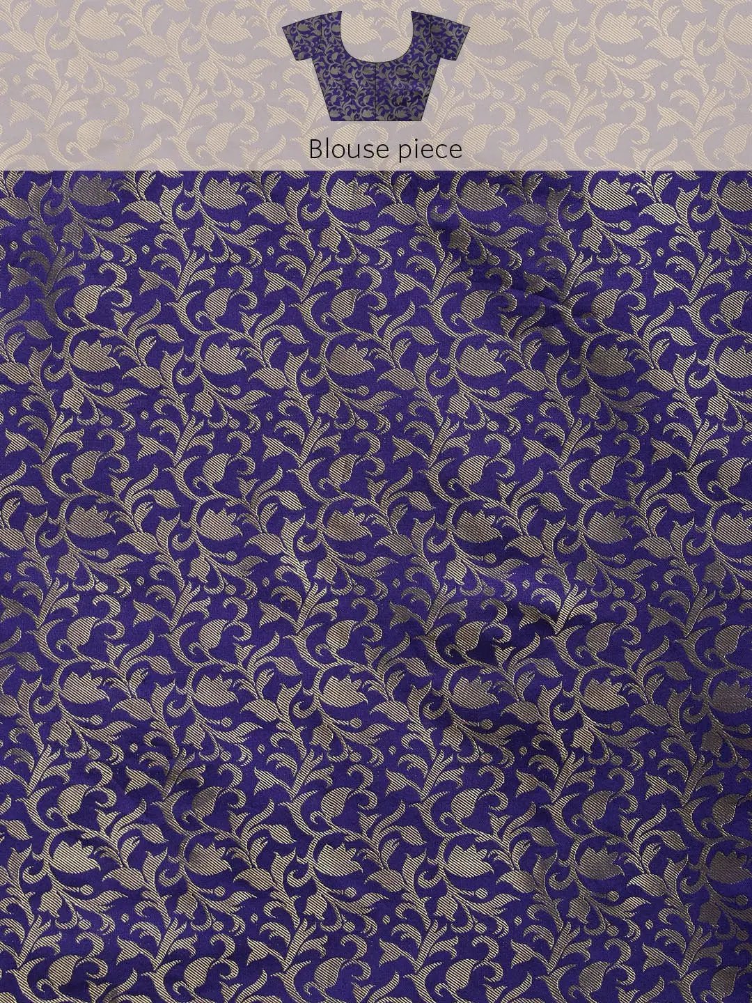 Self Butti Uppada Cotton Silk Saree at Vastranand.